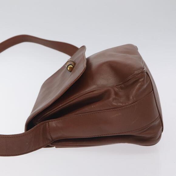 GUCCI Bamboo Shoulder Bag Leather Brown Gold 001 14 001 14 - Picture 5 of 16